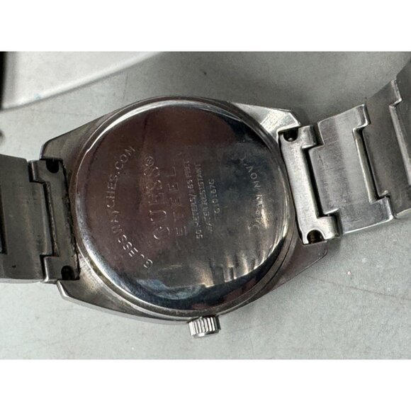 guess steel men's watch 50 meters 165 feet water resistant made in Japan READ - Picture 11 of 11